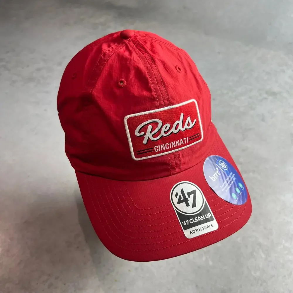 Cincinnati Reds ’47 Clean Up Adjustable Red Hat Brrr Cooling OSFA MLB NWT